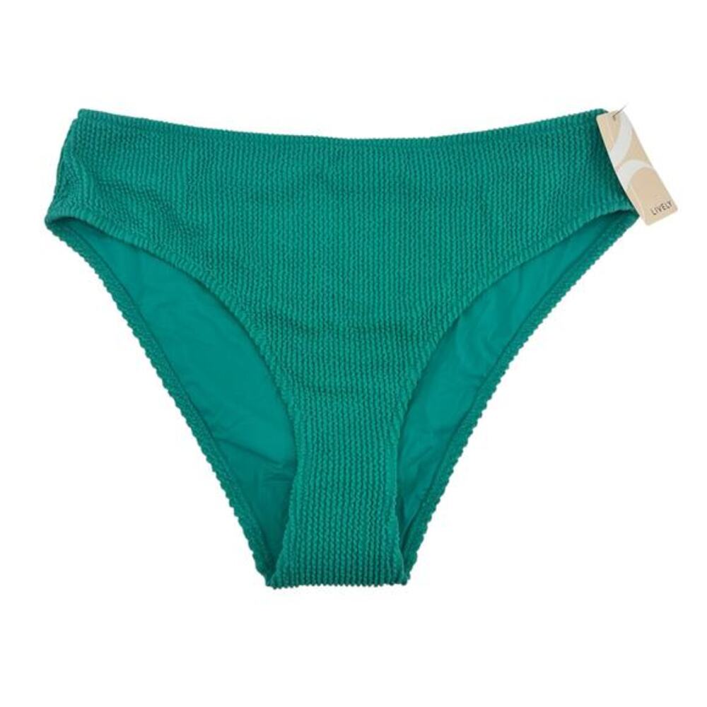 NEW Lively high waisted swim bottom green “Atlantis” bathing suit summer large